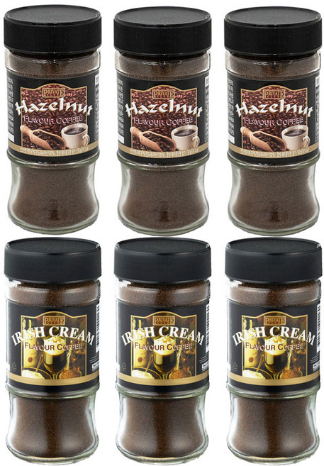 맥널티 헤이즐넛향 50gx3개+아이리쉬향 50gx3개 병커피 원두커피, 1세트, 50g, 6개입