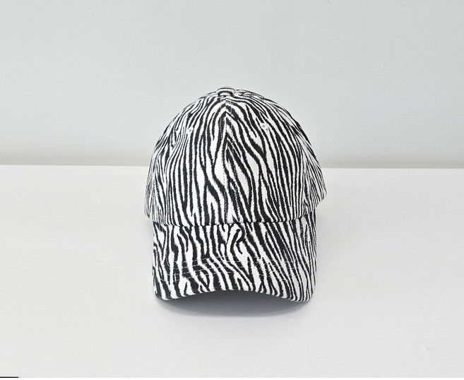 한스모자 지브라 벨벳 볼캡 여자 겨울 레오파드 야구모자