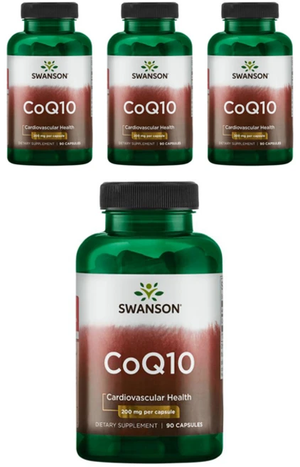 스완슨 CoQ10 200mg 캡슐, 4개, 90정 - 쿠팡