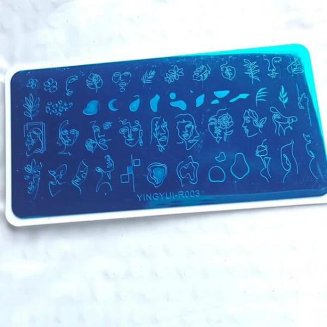 네일용스티커 네일 아트 스탬핑 플레이트 꽃 테마 뱀 패턴 DIY 매니큐어 이미지 템플릿 스텐실 도구 selina, 1개, 20 YING-R003
