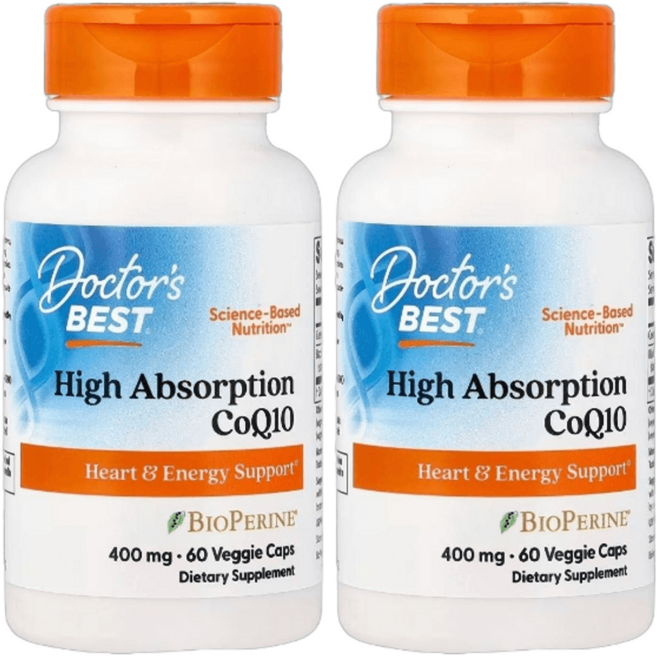 닥터스베스트 코큐텐 코엔자임Q10 400MG 바이오페린 60정 2개