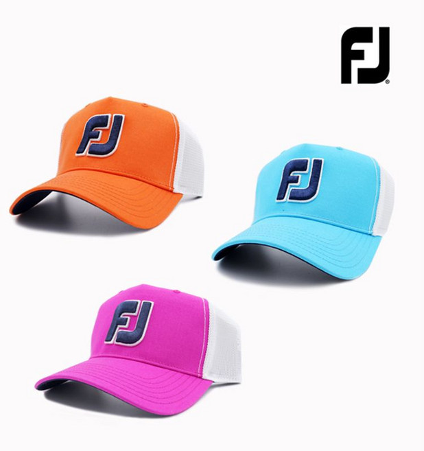 기타 풋조이 남성 자수 메쉬 반망사 골프모자 FJHW1603, 핑크 Free, 핑크/Free