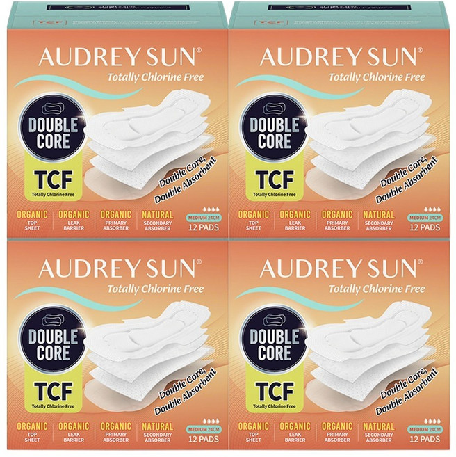 오드리선 TCF 생리대 중형 12개입 4개