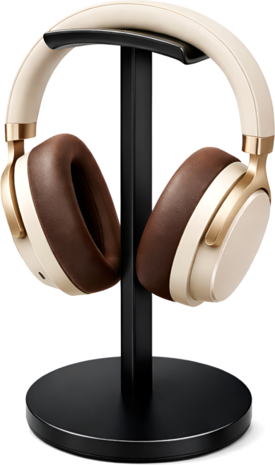 다실 깔끔보관 변형방지 헤드폰 거치대, 1개, 블랙
