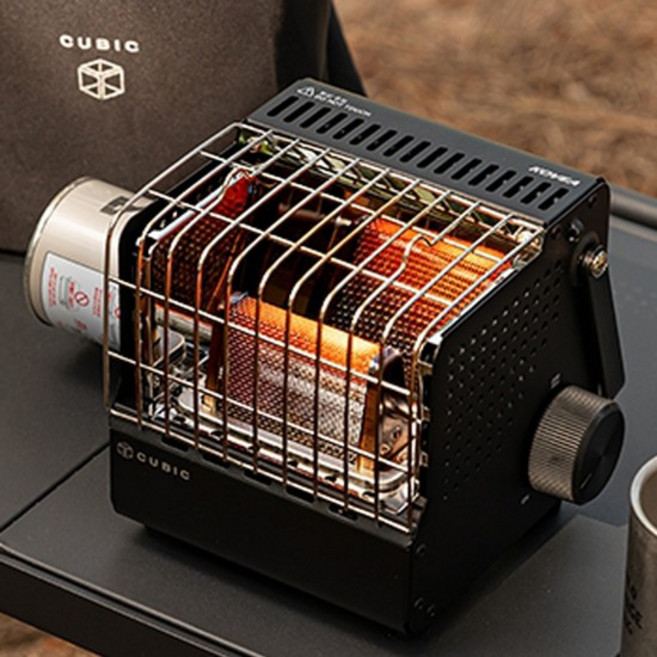 큐빅블랙 가스히터 난로 캠핑난로 야외용난로, 없음