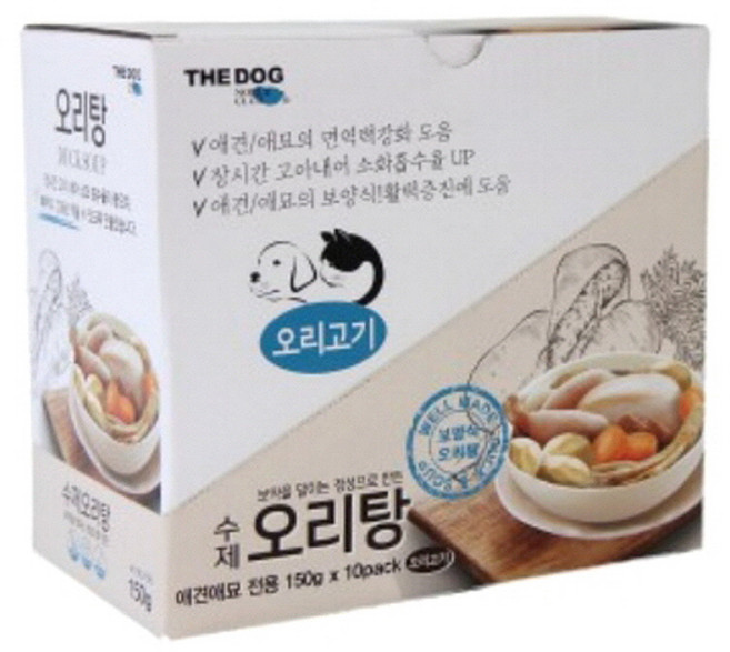 강아지수제간식 영양식 오리탕 150gx10개, 오리탕 150g