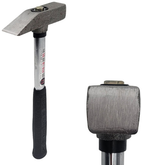 덕진 특허받은 무진동 냉가 망치 쇠자루 해머 벽돌 미장, 1개