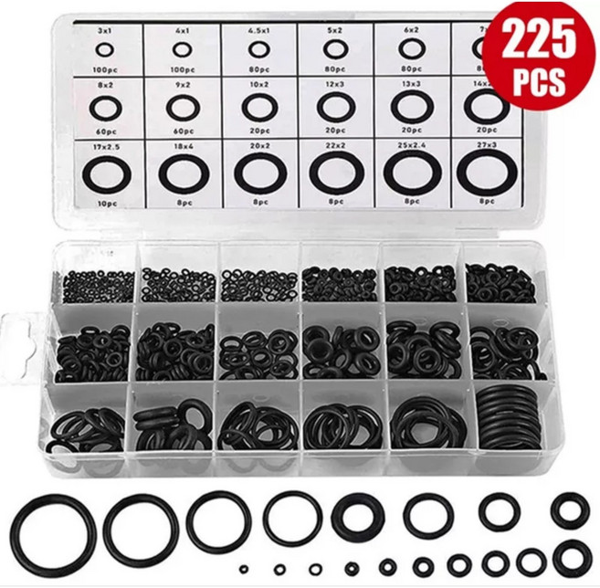 고무 오링 세트 225pcs, 1개