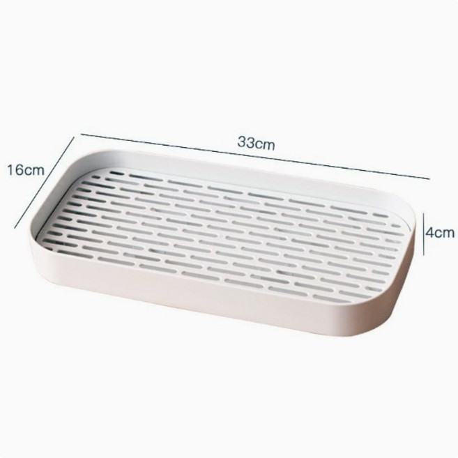 리빙쉘 물빠짐 건조 트레이, 1개, 화이트