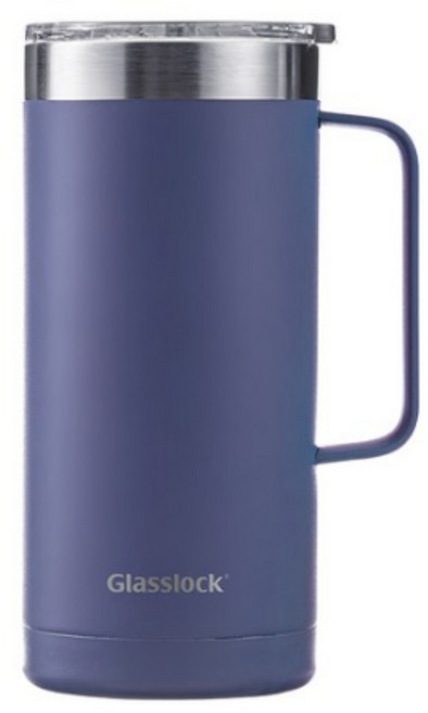 글라스락 플레인 머그 텀블러, 1개, 베리퍼플 색상, 500ml