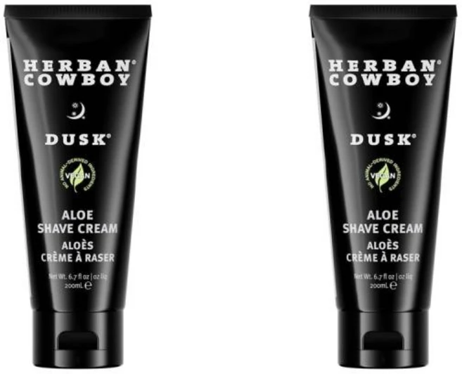 Herban Cowboy 허반 카우보이 더스크 알로에 쉐이브 크림 200ml 2팩 - 쿠팡