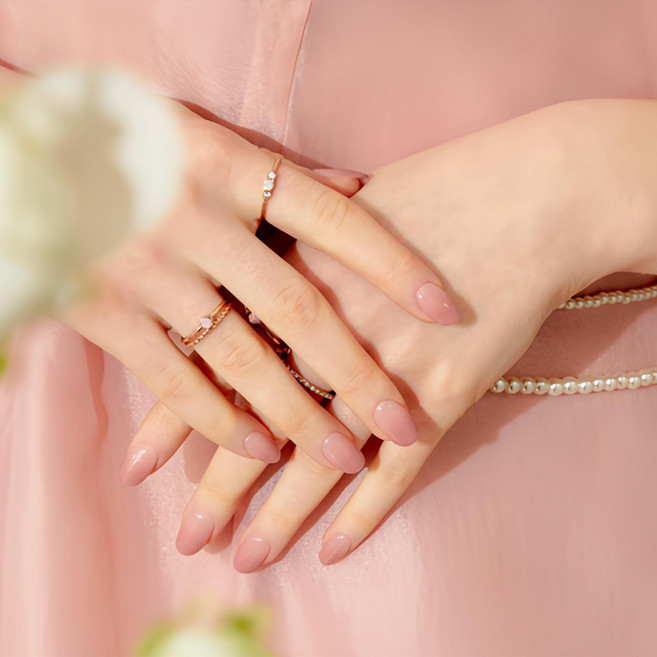 오호라 젤스트립 네일 30p 세트, 밀크로즈, 1세트