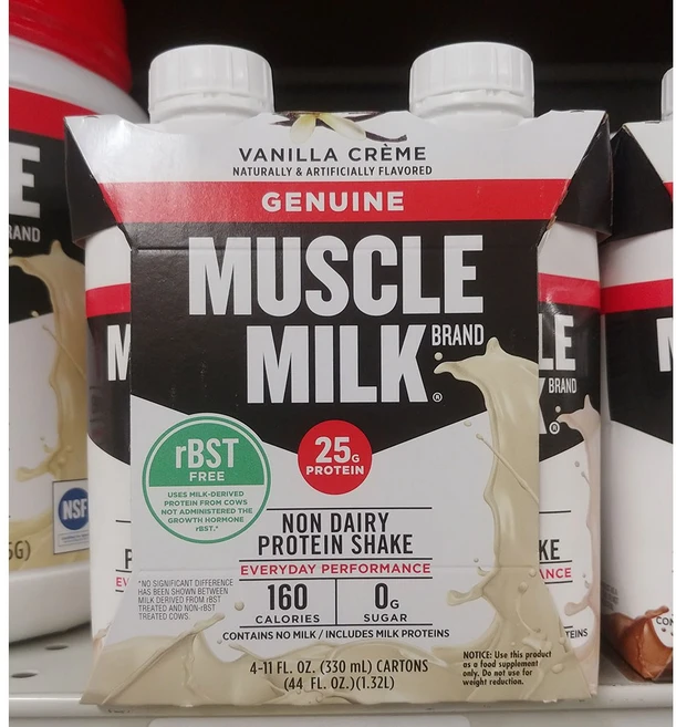 Muscle Milk Protein Shake Vanilla Creme 머슬 밀크 프로틴 쉐이크 바닐라 크림 11oz(330ml) 4개입 3팩, 330ml - 쿠팡