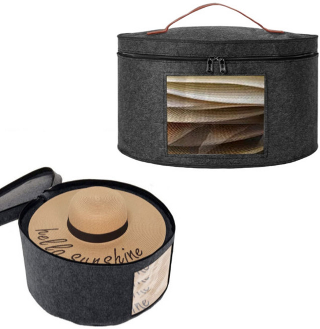 도나토르 모자보관함 여행 대형 밀짚모자 페도라, 1개