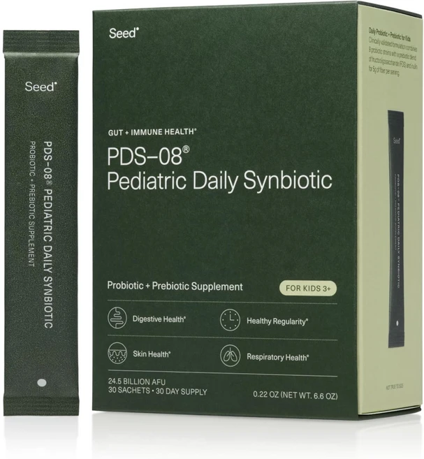 씨드 Seed PDS-08 데일리 신바이오틱 키즈 30포 1개월분, Seed PDS-08 소아 일일 신바이오틱 - 섬유 기, 1개 - 쿠팡