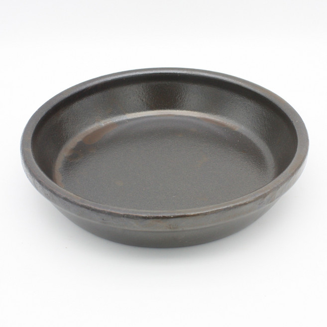 그린데이 국산 옹기 수반 항아리 뚜껑 화분받침 숯부작 받침 원형 자연공간 연출 수경재배, 1개, 옹기 오리지널