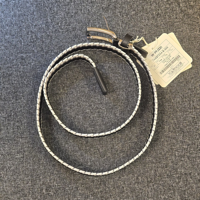 루이까스텔 남성 골프 이태리스타일 배색 웨빙 벨트 7MEBT334 루이777, 1개, 블랙