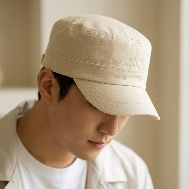 코튼 베이직 데일리 군모