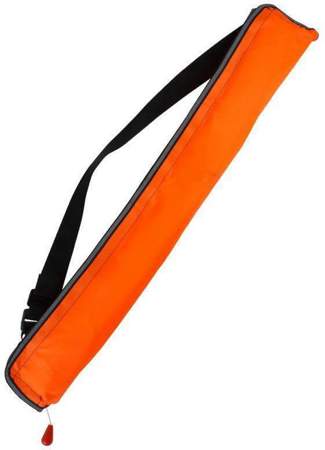 成人便攜式專業船用自動充氣釣魚救生衣大浮力救生腰帶, 橙色手動腰帶款,均碼