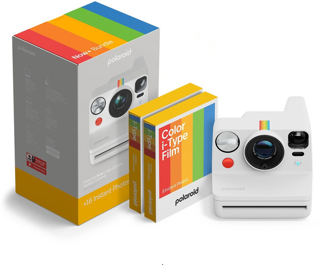 [공식] 폴라로이드 나우 + 3세대 + 컬러 필름 번들 (16매), 1개, 블랙 - 006562
