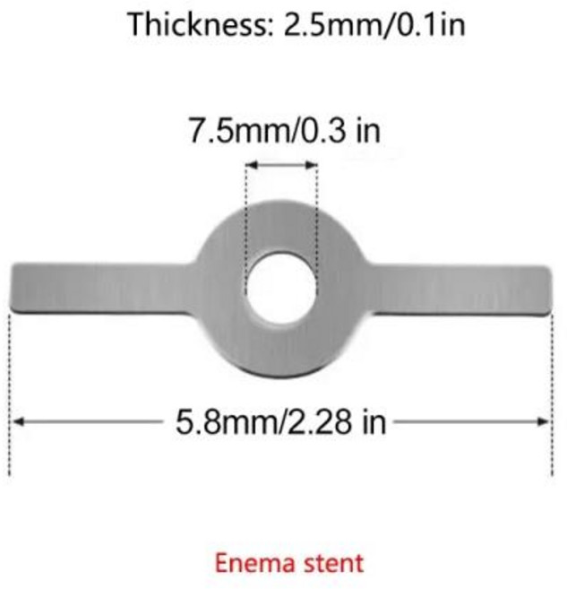 가정용 고기 연마기 액세서리 스테인레스 스틸 나이프 메쉬 블레이드 관장약 기계 오리피스 플레이트 예비, 01 Enema stent, 1개