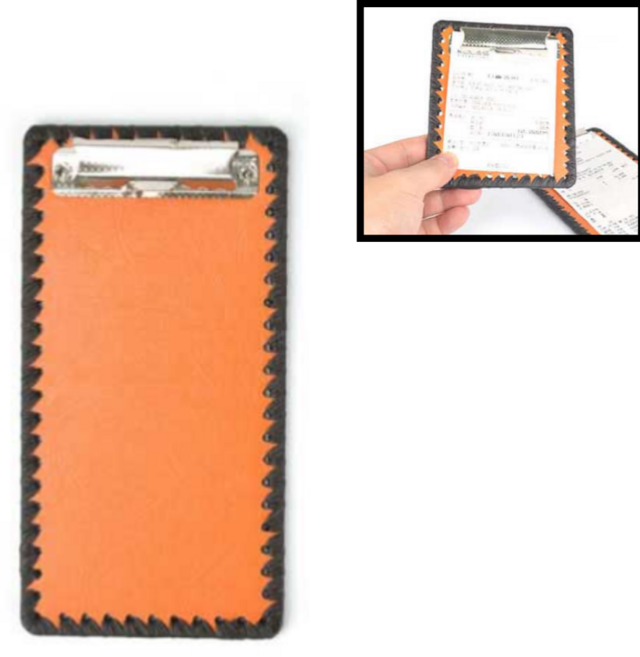 카페 음식점 계산서 빌지패드 영수증 집게 미끄럼 방지 클립패드 9, 1개, 9호