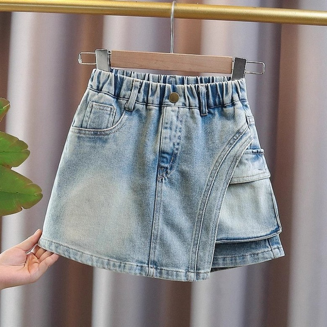 알리팡 여아 청반바지 캐쥬얼 스트릿 핫팬츠