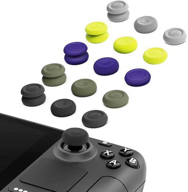 스팀덱 ROG XBOX Ally 스틱커버 스컬앤코 썸그립, 블랙, 1개, 블랙, 스컬앤코 스팀덱 썸그립