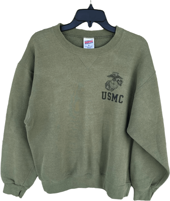 USMC 미해병대 맨투맨 스웻셔츠 크루넥 미국생산 남M S급 빈티지 UMS012