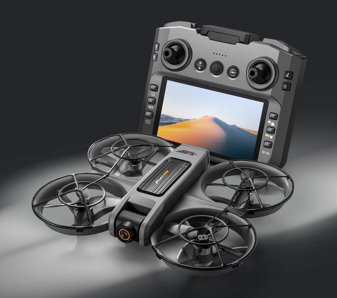 S156 스크린조종기 촬영용드론 입문용 8K 4.5인치 FPV 카메라, 1개, 그레이 1개