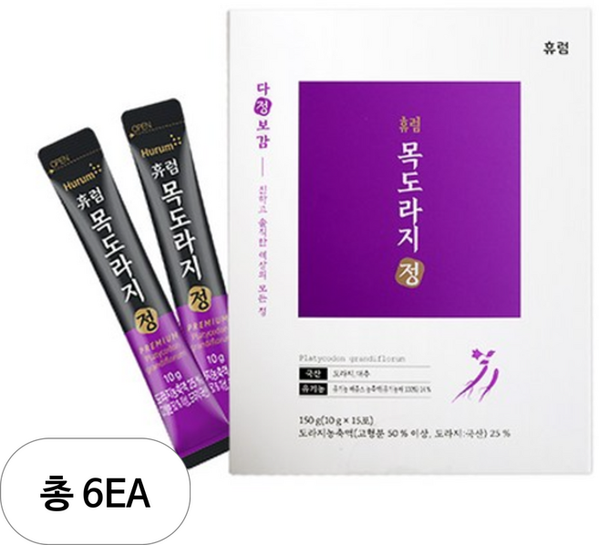휴럼 목도라지정, 150g, 6개