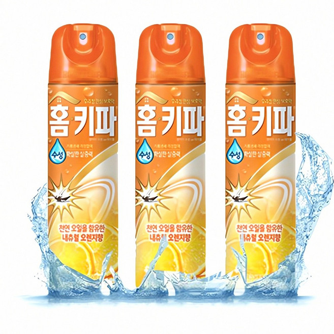 홈키파 수성 모기향 오렌지향 3개입 모기 퇴치 초불 향기 방충 제 인테리어 향수 여름, 본상품
