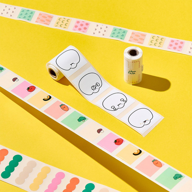 잼먹 리무버블 네이밍 스티커 라벨지 이름표 제작, J03 스티치 50x30mm(90매)