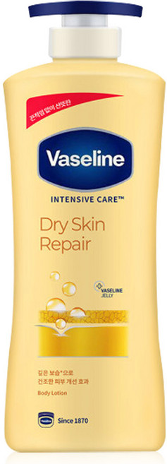 바세린 드라이 스킨 리페어 바디로션, 600ml, 1개
