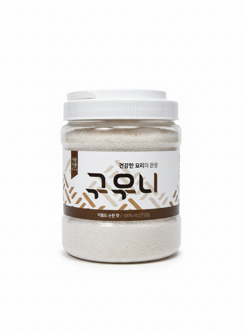국산 구운천일염 가는입자 1.8kg (용기) 식당 가정용 꽃소금 죽염대용 조리용 구이용 한식 중식 일식 양식, 1개