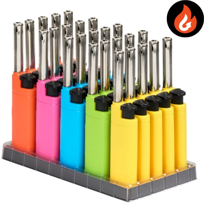 업소용 주방점화기 전자라이터 캔들라이터 전자식 충전식 개업판촉용 미니점화기 25개