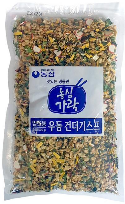 농심 가락우동 건더기스프 500g, 8개