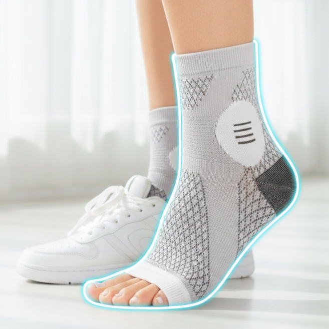 캐시웨이 얇은 발목 보호대, 그레이, 1세트