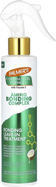 Palmer's 비타민E 함유 코코넛오일 포뮬라 아미노 본딩 복합체 본딩 리브-인 트리트먼트 198ml(6.7fl oz), Palmers비타민E함유코코넛오일포뮬라아미노본딩복합체본, 1개, 198ml - 쿠팡