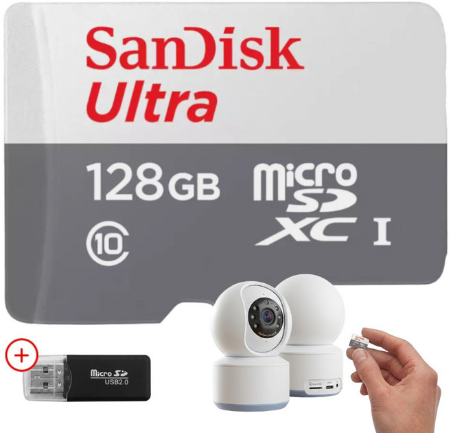 티피링크 Tapo C210 C200 C320WS C310 C225 C110 C110 C500 C510W C520WS VIGI 홈캠 CCTV 녹화용 메모리카드 Micro SD카드, 1개, 128GB