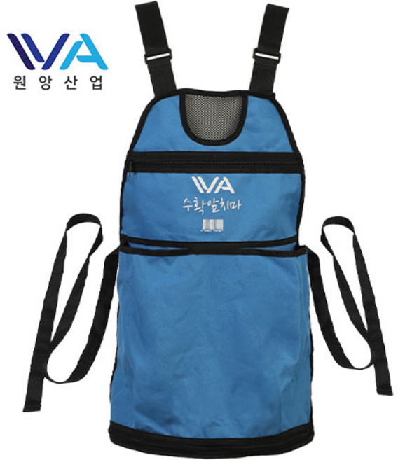 원앙산업 농사 작업용 나물 과일 수확앞치마, 1개, 블루