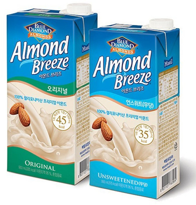 메가커피 매일 아몬드브리즈 오리지널 언스위트 950ml 2종세트, 2개