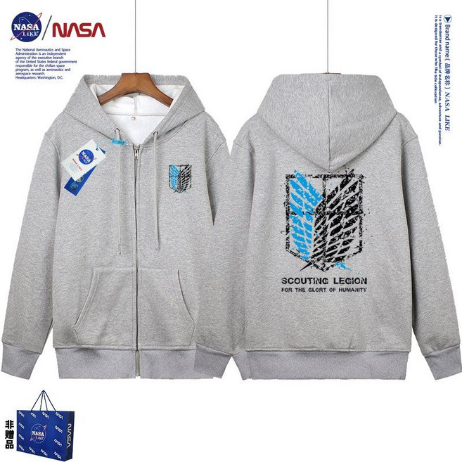 진격의거인 조사병단 마크 후드집업, 2XL(70 - 85kg) 얇은 버전, 4