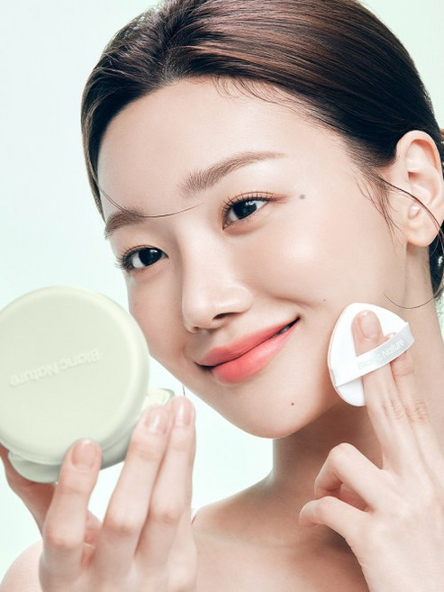 BLANCNATURE 피지제로 에어핏 쿠션 기획세트 (본품+리필), 19N 바닐라