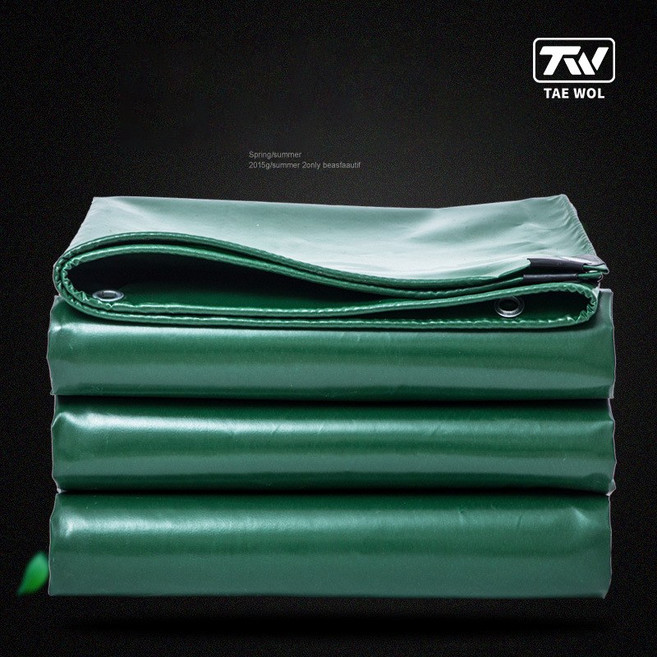 TAE WOL천막 방수 천막 원단 제작 대형 옥상 공사 바람막이, 1개