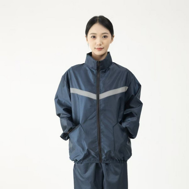 경량 통풍형 작업복 상하의 실내작업용 모자형 일반형, 1세트, 청회색 일반형