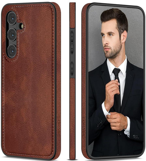 LOHASIC 갤럭시 S25 울트라 케이스 2025 삼성 5G 6.9인치용 PU 가죽 슬림 커버 남성 및 여성용 소프트 그립 비즈니스 폰 케이스 블루 154158