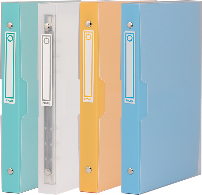 프로비즈 A5 6공 다이어리 년도 스티커 포카 띠부씰 케이스 바인더, 투명, 1개