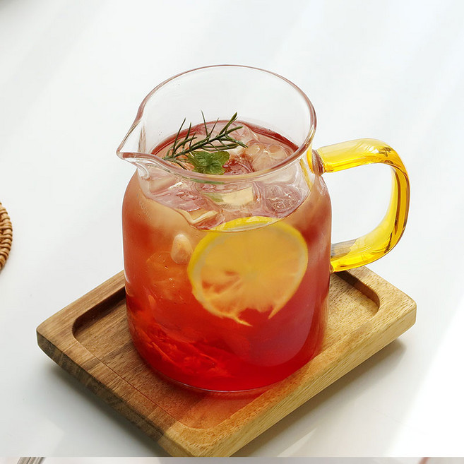 카엘 대용량 내열유리저그 머그컵 600ml, 1개, 투명