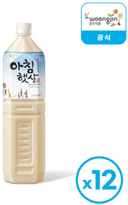 웅진 아침햇살 1.5L 12개, 1박스